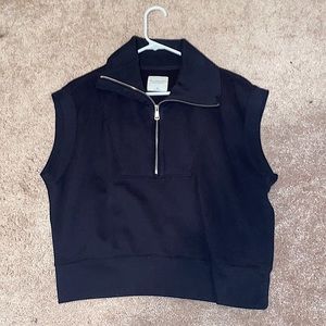 Black Collar Vest from Abercrombie & Fitch